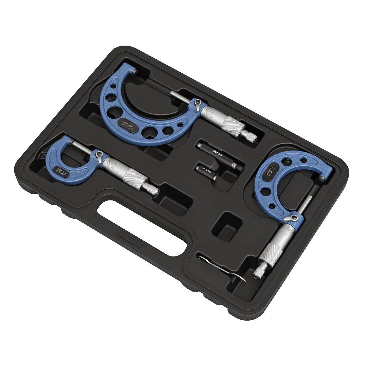 Sealey AK9651M External Micrometer Set 3pc