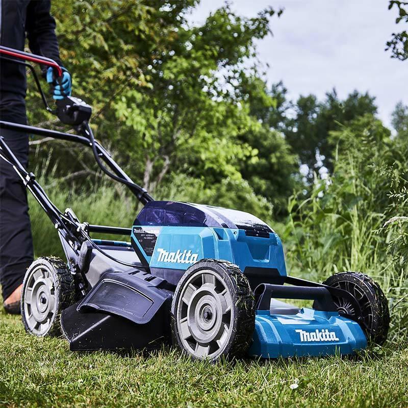 Makita DLM532PG2 36V LXT Brushless 530mm Lawn Mower With 2 x 6.0Ah Batteries & Charger