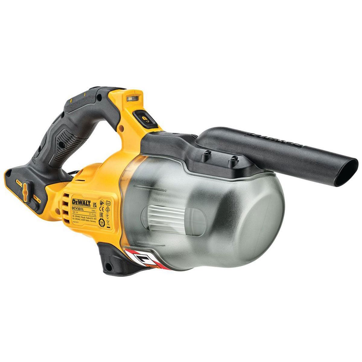 Dewalt DCV501L 18V L-Class Stick Vacuum Cleaner with 1 x 2.0Ah Battery Charger & Bag