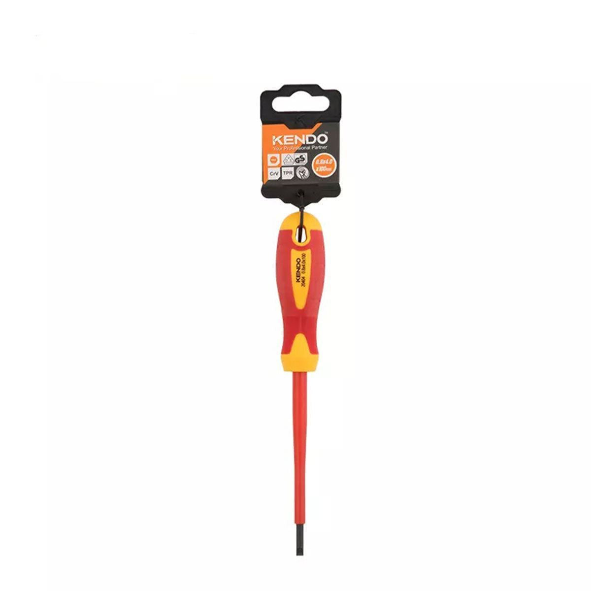 Kendo VDE Screwdriver Slotted 2.5mm x 75mm