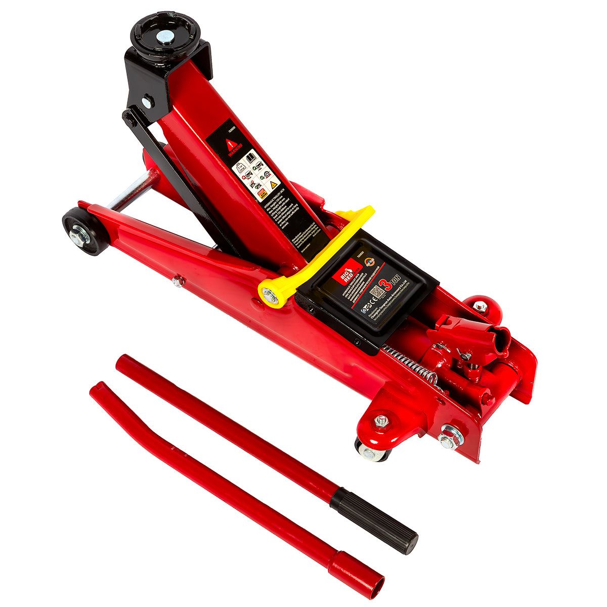 Big Red Torin 3-Ton Hydraulic Jack, Lifting Range 135-400 mm