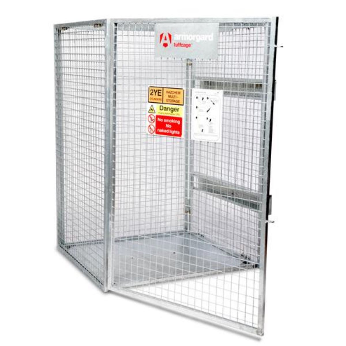 Armorgard TC1.2 Collapsible Gas Cage 1305mm x 1240mm x 1795mm Heavy-Duty Secure Storage for Gas Cylinders
