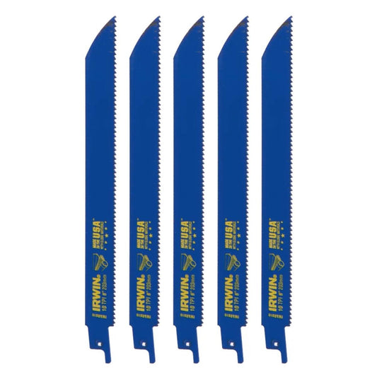 Irwin 10504157 Bi-Metal Reciprocating Saw Blades for Wood & Metal Pack of 5