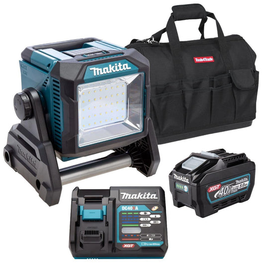 Makita ML005GX 40VMax XGT Worklight with 1 x 5.0Ah Battery, Charger & Bag