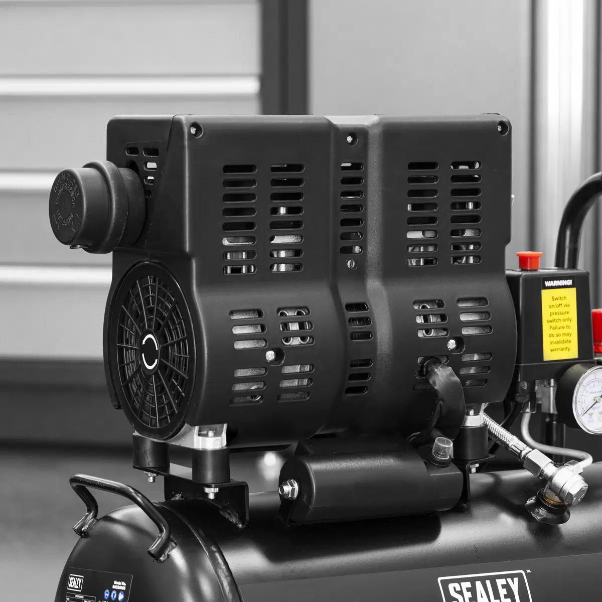 Sealey SAC2400S 24L Low Noise Oil Free Direct Drive Air Compressor 1hp 230V/13A