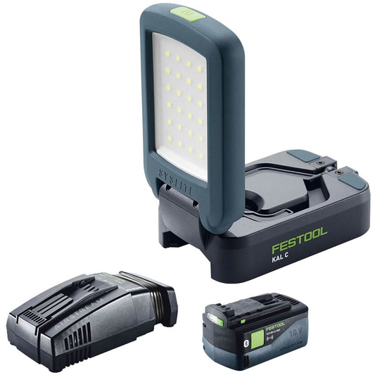 Festool KAL C SYSLITE 18V Cordless Working Light - 578128 With 1 x 5.0Ah Battery & Charger