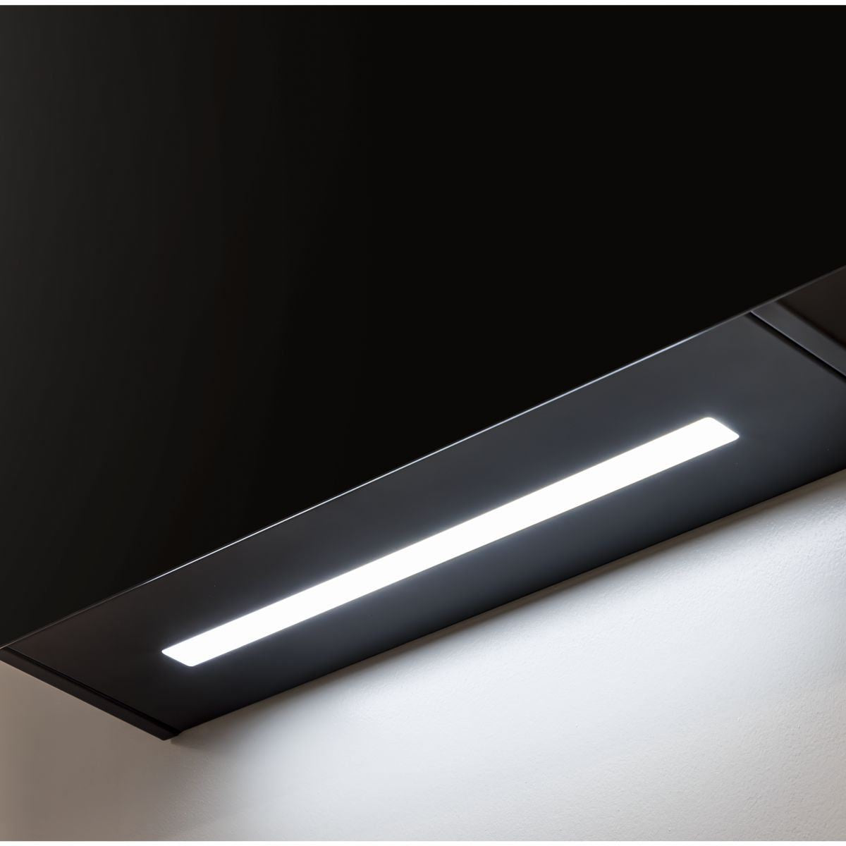 Sealey DH105 Baridi Angled Chimney Cooker Hood with Touch Controls & Carbon Filters 60cm Black Glass