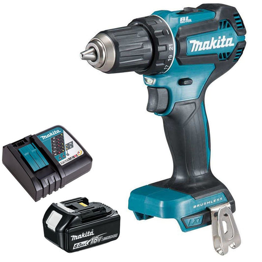 Makita DDF485Z 18V LXT Li-ion Brushless Drill Driver with 1 x 6.0Ah Battery & Charger