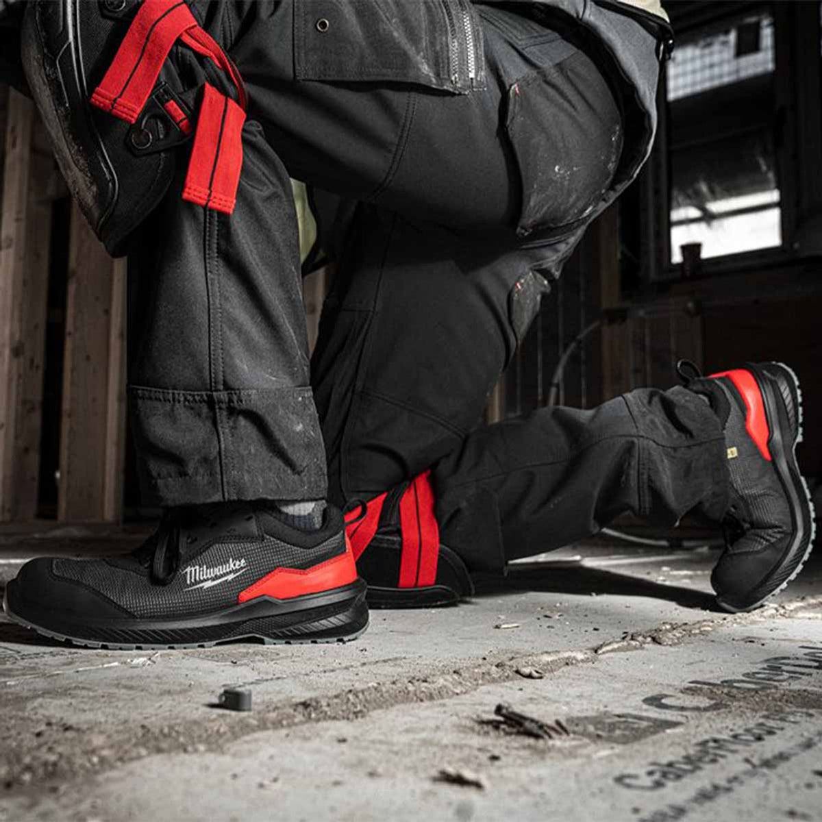 Milwaukee Flextred S1PS Safety Trainers Black Size 10 - 4932493696