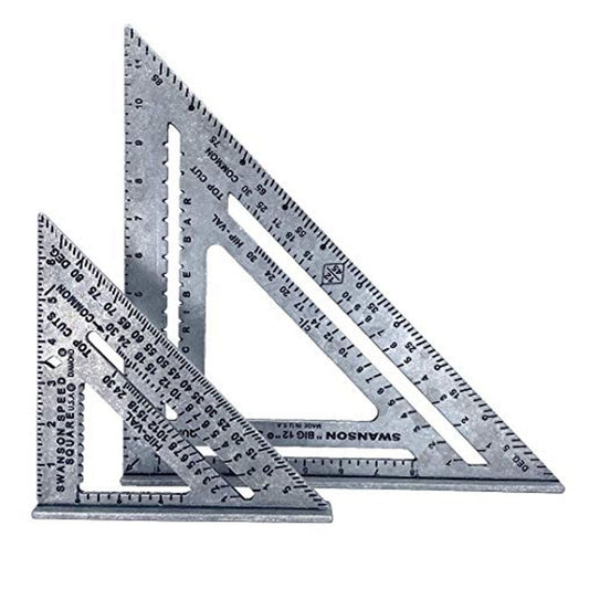 Swanson 7" & 12" Imperial Speed Square With Instruction Book SW1201K