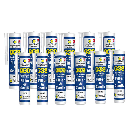 C-TEC FC1 310ml Ultimate All-In-One Filler & Caulk White Pack of 12