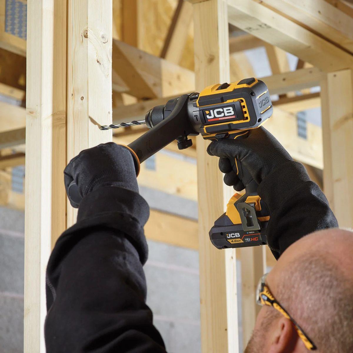 JCB-18PCD-160-5 18V Brushless 160Nm Combi Drill with 2 x Pro 5.0Ah Batteries & 4.5A Charger