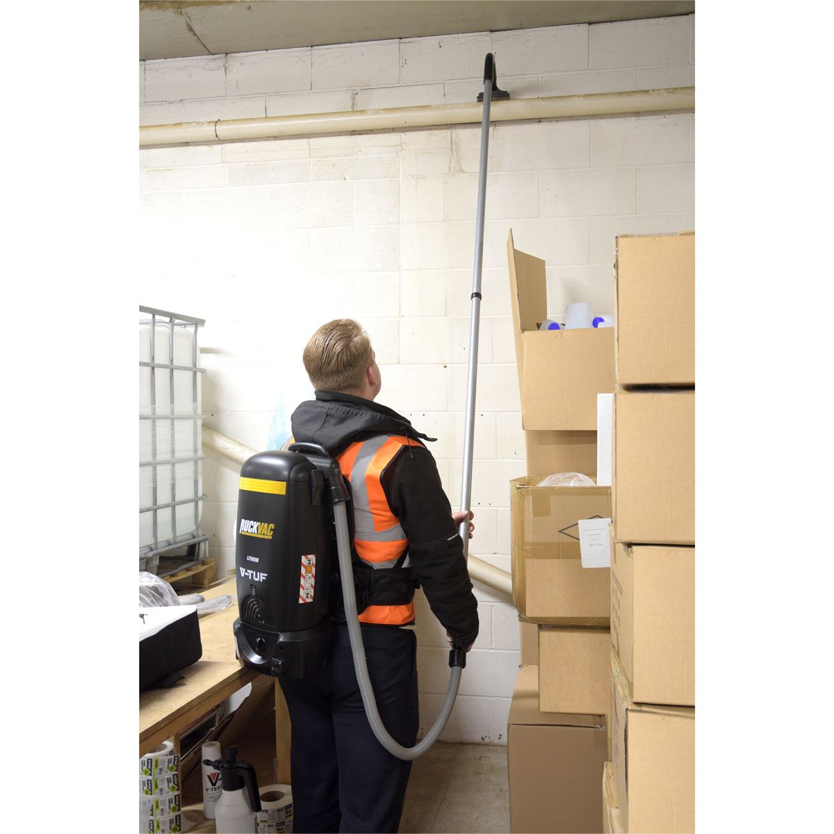 V-TUF GCX32-16 High Level Indoor & Gutter Cleaner Kit 5M Reach with 32mm Aluminium Poles