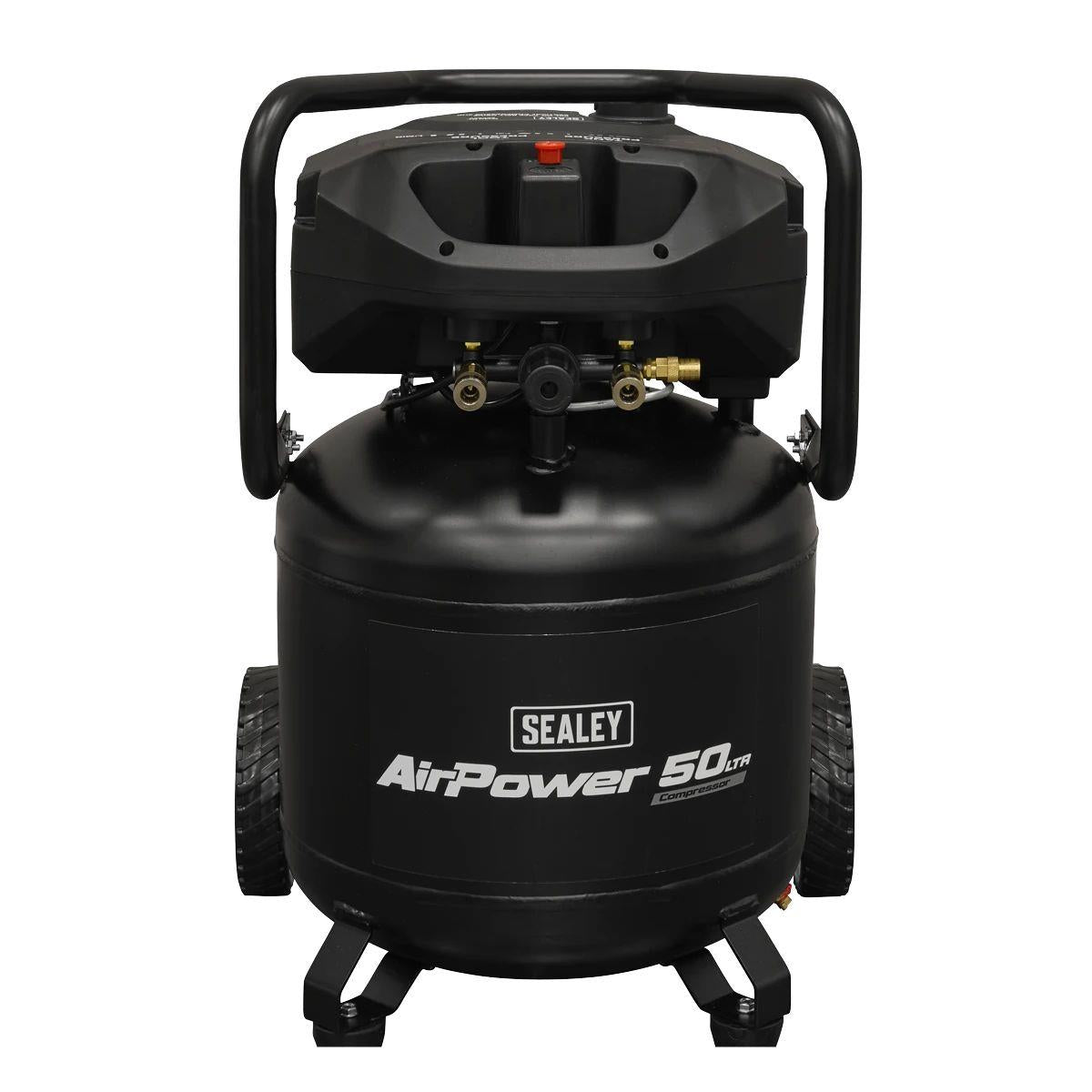 Sealey SAC50V 50L Oil Free Belt Drive Vertical Compressor 2hp & 230V/13A