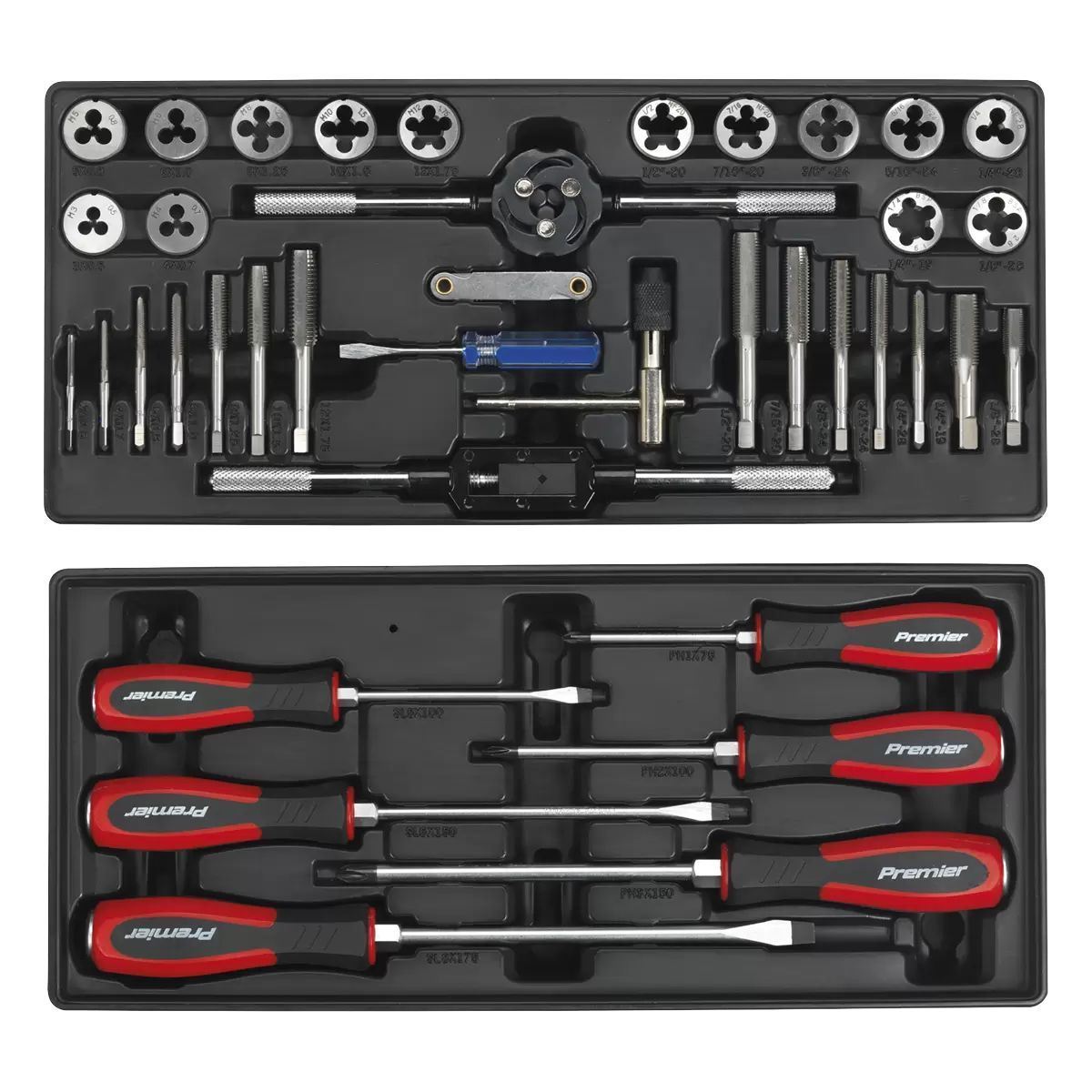 Sealey SPTCCOMBO1 Tool Chest Combination 14 Drawer with Ball Bearing Slides Blue & 1179pc Tool Kit