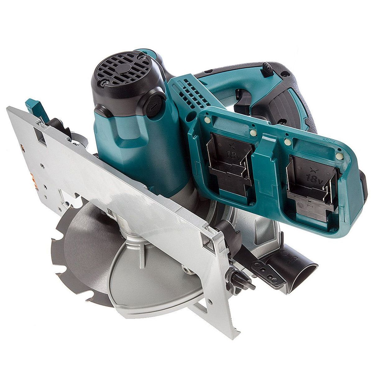 Makita DHS710ZJ 36V LXT 190mm Circular Saw With 2 x 5.0Ah Batteries, Twin Port Charger In Case