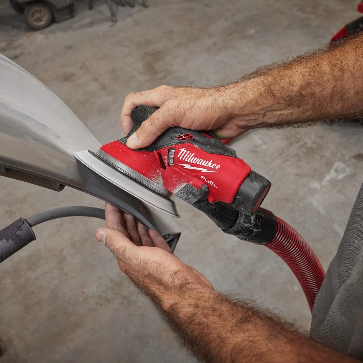 Milwaukee M12FROS5-502X 12V Brushless 150mm Random Orbital Sander with 2 x M12HB5 5.0Ah Battery, Charger & Case 4933493652