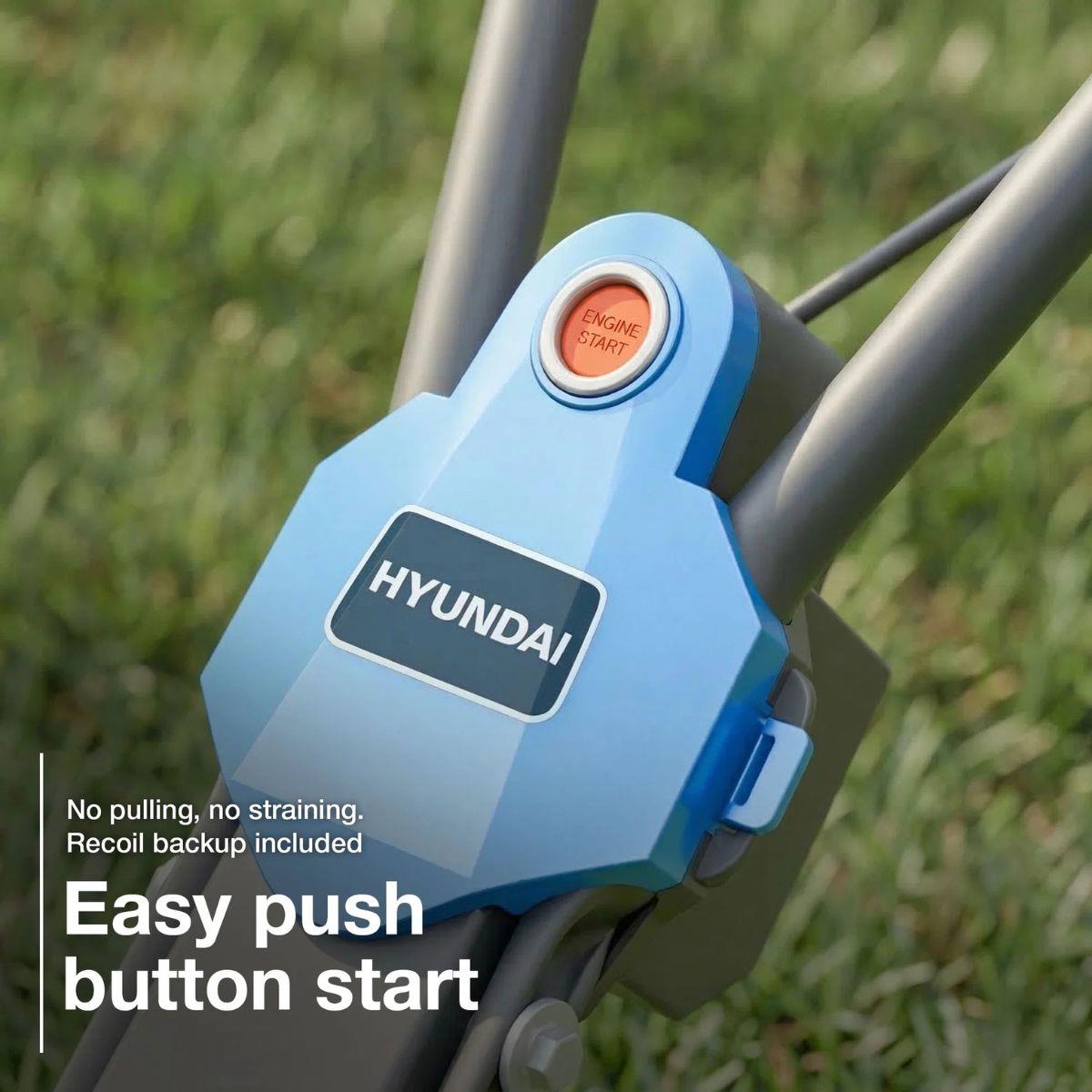 Hyundai HYT175EX 60cm Electric Start Petrol Tiller 173cc & 4 Blade Sets
