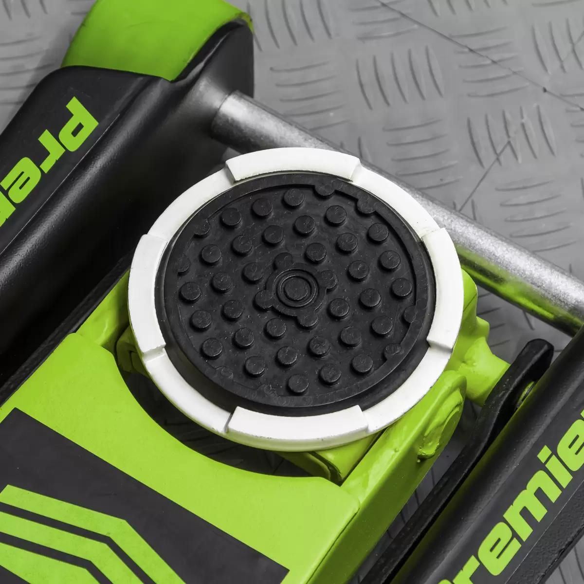 Sealey 3040AG Trolley Jack 3tonne Workshop Rocket Lift Green PU Wheels