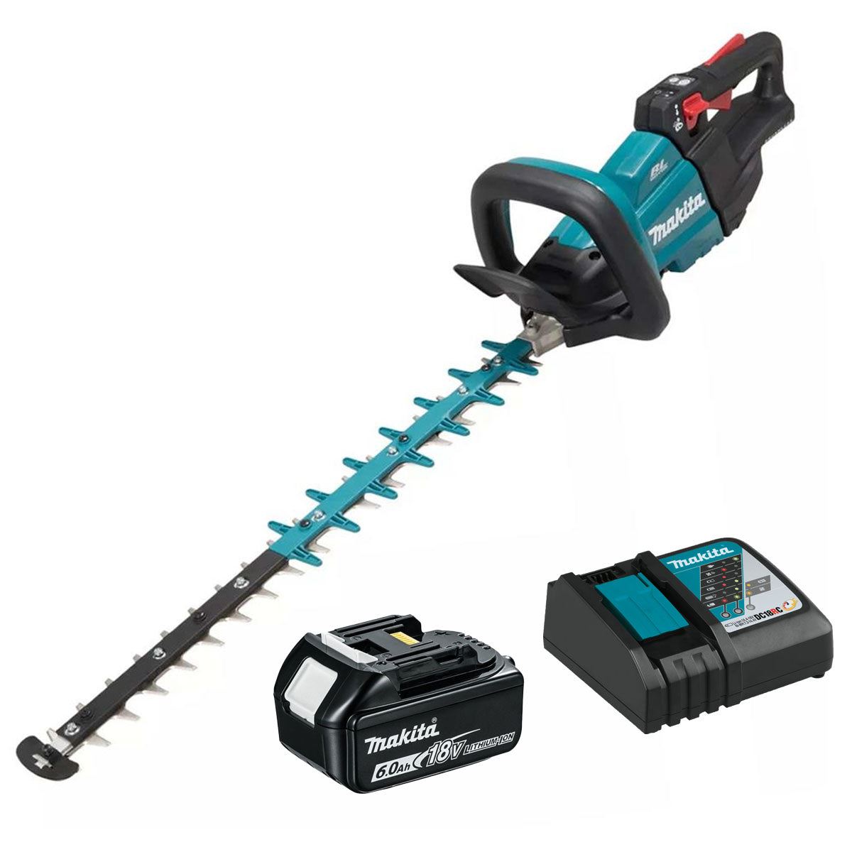 Makita DUH601Z 18V LXT 60cm Brushless Hedge Trimmer with 1 x 6.0Ah Battery & Charger