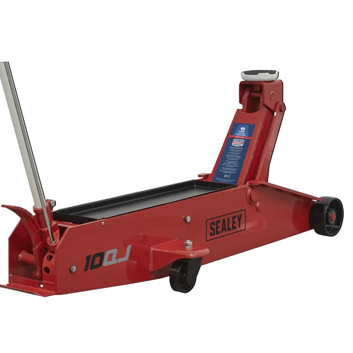 Sealey 10QJ Trolley Jack 10tonne Long Reach