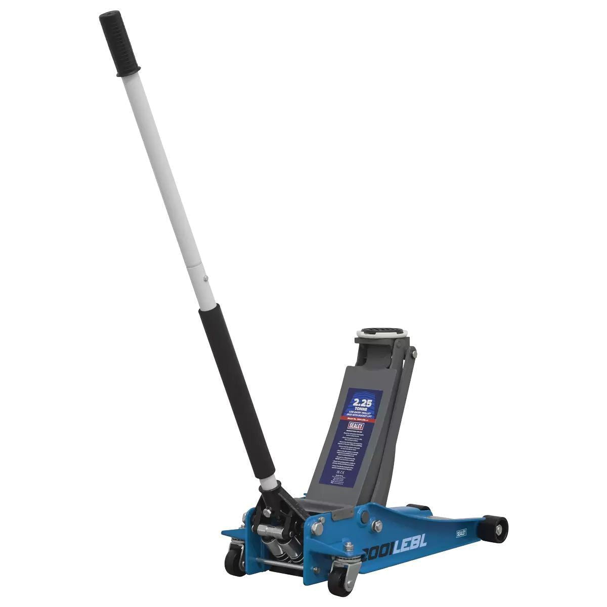 Sealey 2001LEBL Trolley Jack 2.25tonne Low Entry Rocket Lift Blue