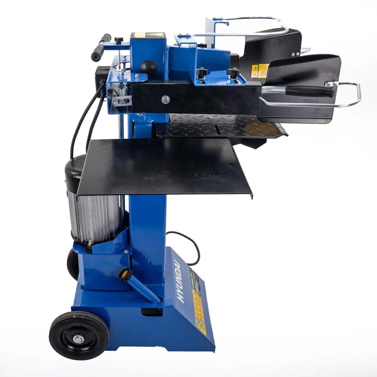 Hyundai HYLS8000VE 8 Tonne Vertical Electric Log Splitter with Hydraulic Ram, Dual Handle Control 550mm Length