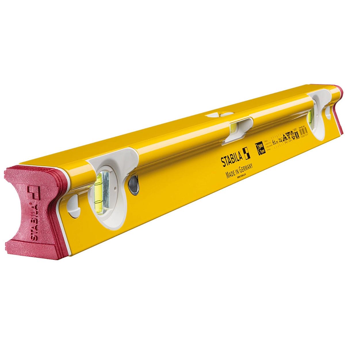 Stabila STB-R-81S-SET R-Type 61cm & 122cm Spirit Levels With 81 S REM 25cm Torpedo Level Set - 20025