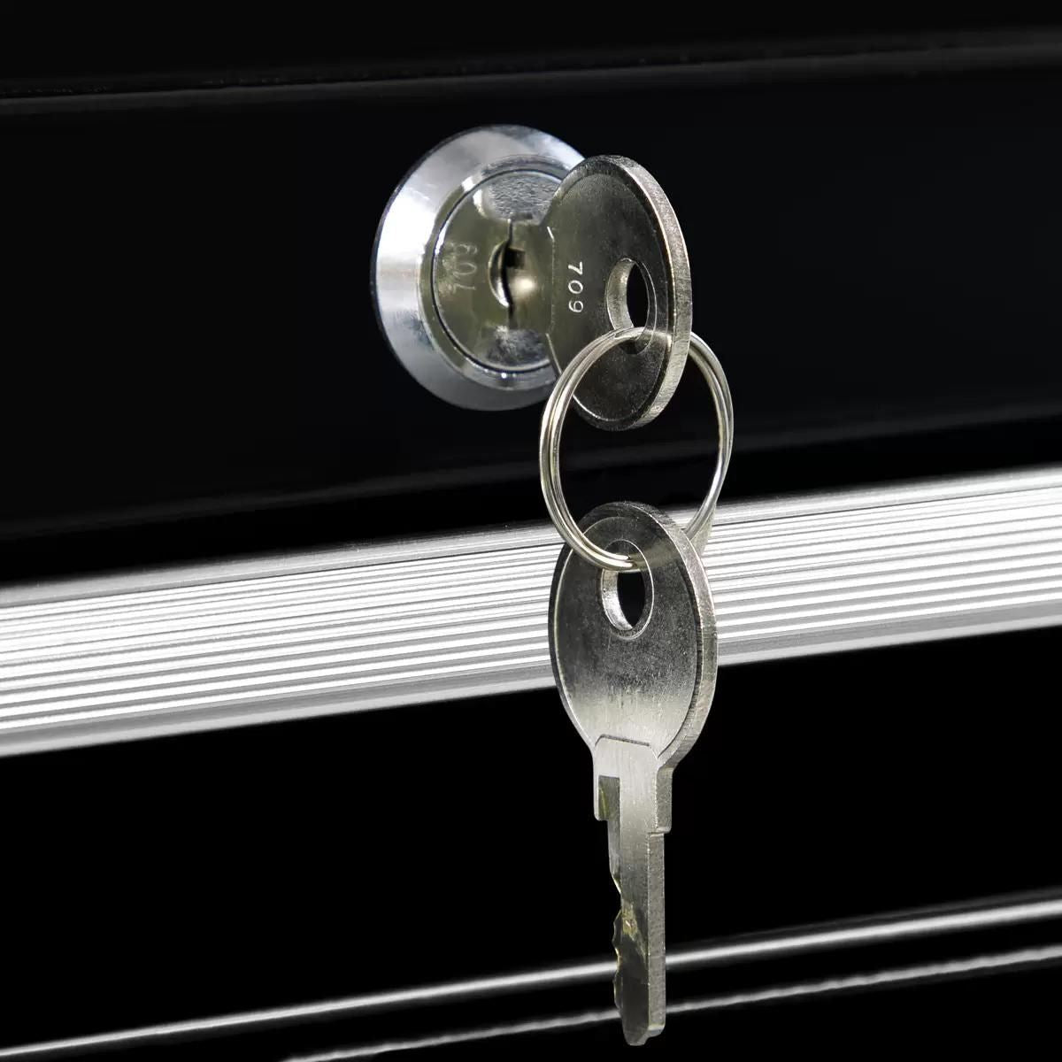 Sealey AP223B Mid-Box 3 Drawer with Ball-Bearing Slides-Black