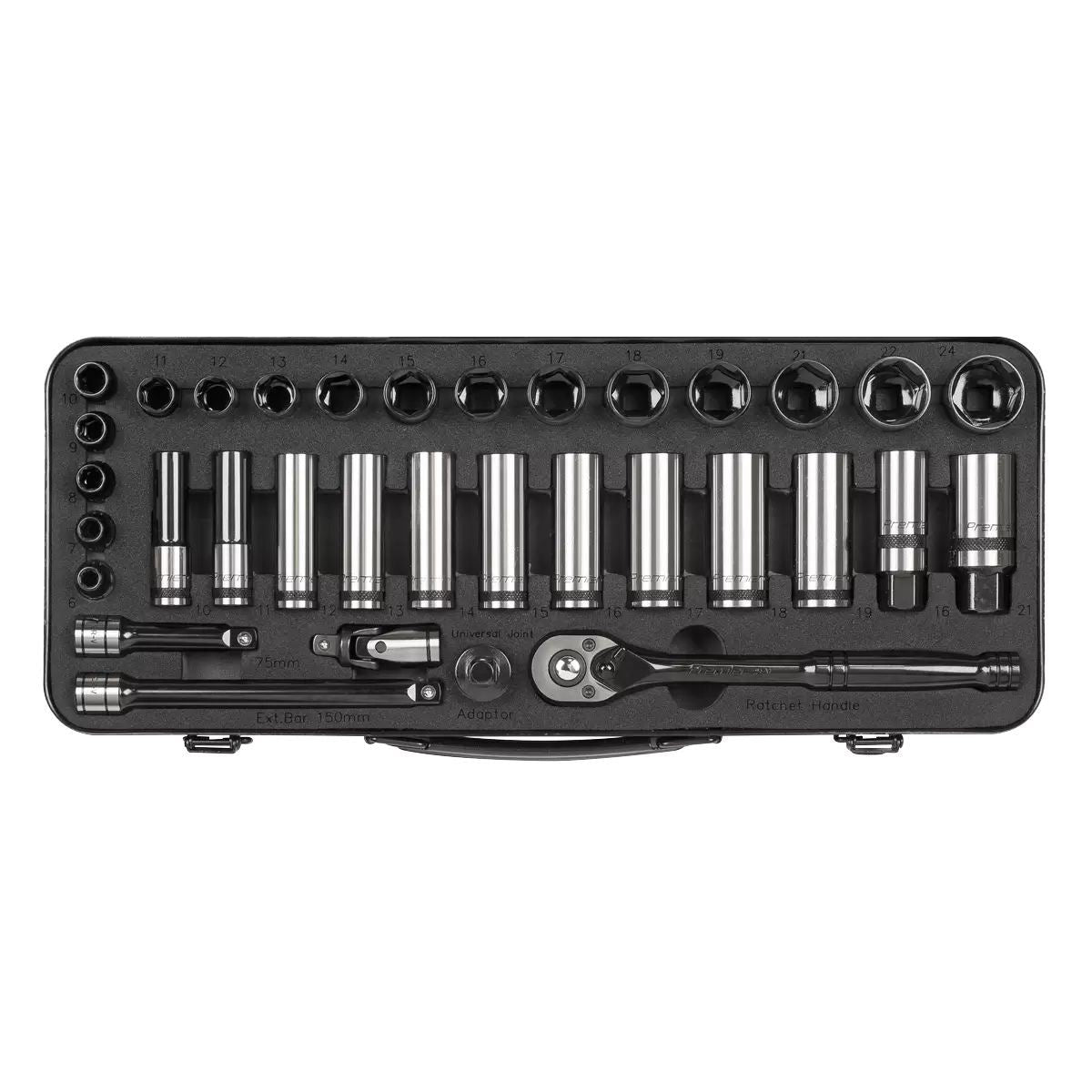 Sealey AK7971 Socket Set 34pc 3/8