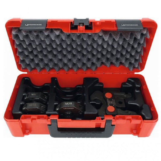 Rothenberger Romax Compact M Profile Press Ring Set with Actuator in Case 15mm-22mm-28mm 1000005055