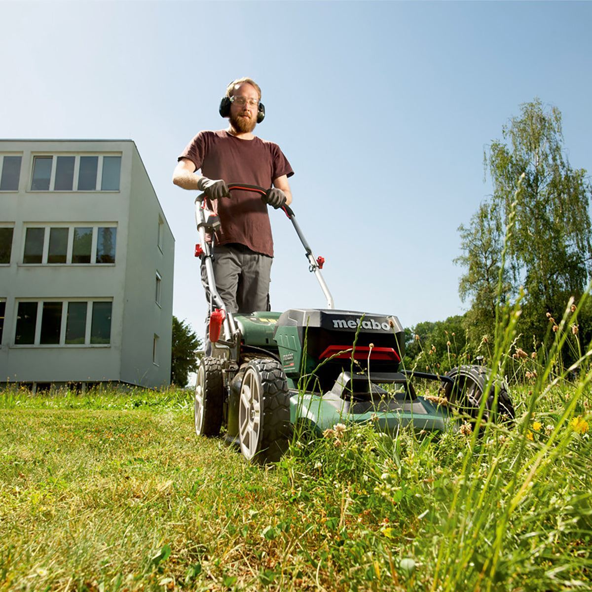 Metabo RM 36-18 LTX BL 46 36V Brushless 46cm Lawn Mower with 2 x 8.0Ah Battery & Charger