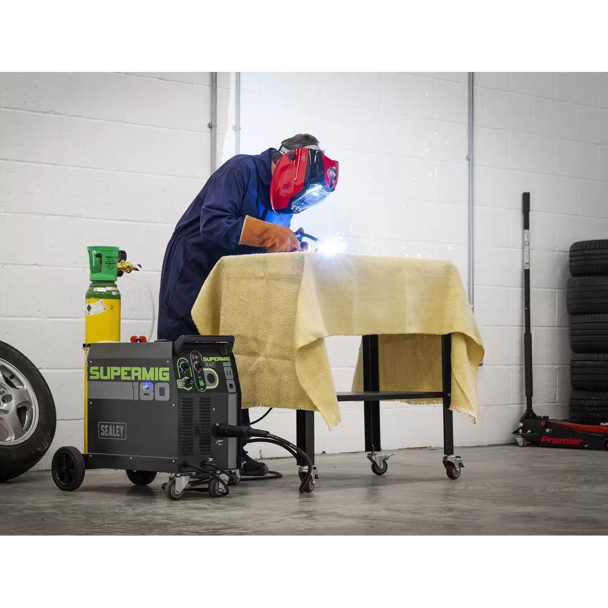 Sealey SUPERMIG180 180A Professional MIG Welder with Binzel Euro Torch 230V