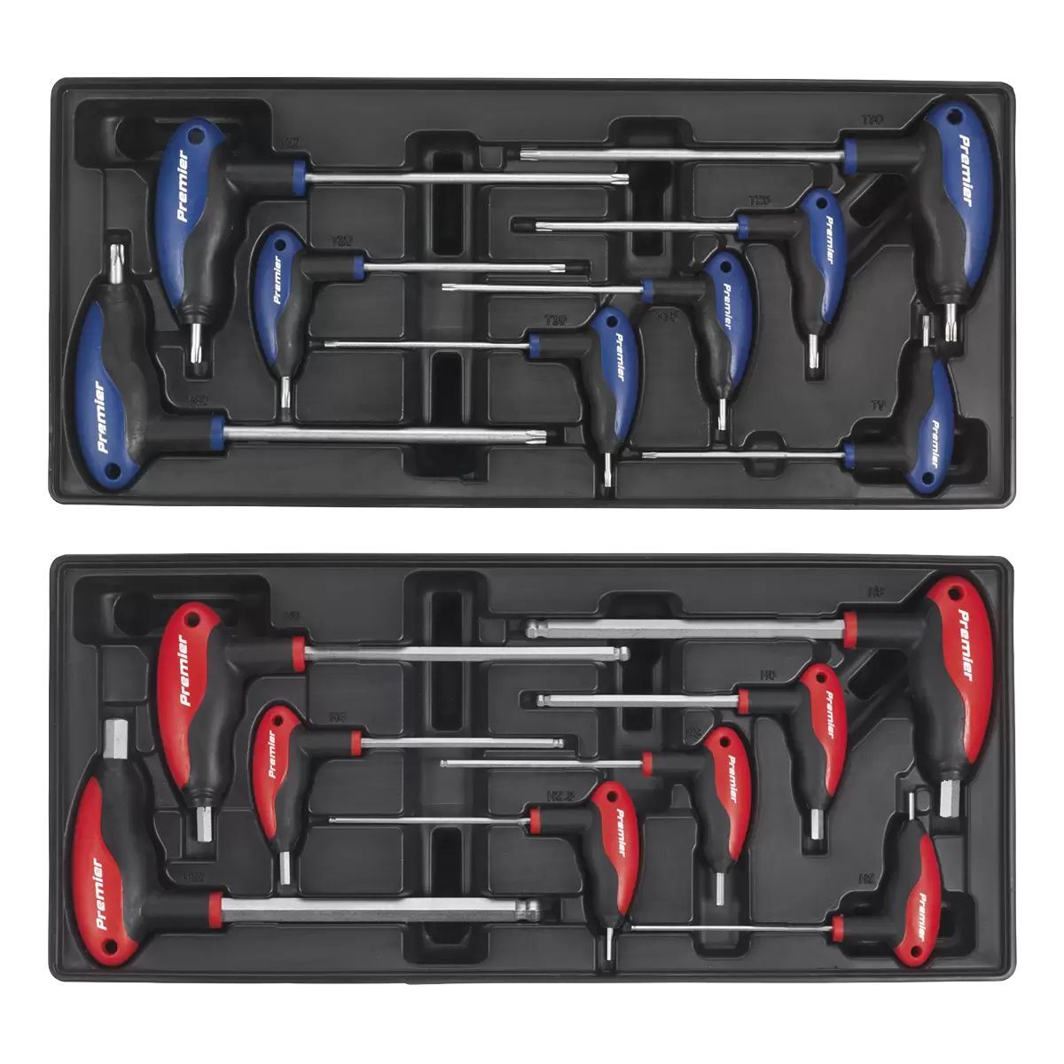 Sealey SPTCCOMBO1 Tool Chest Combination 14 Drawer with Ball Bearing Slides Blue & 1179pc Tool Kit