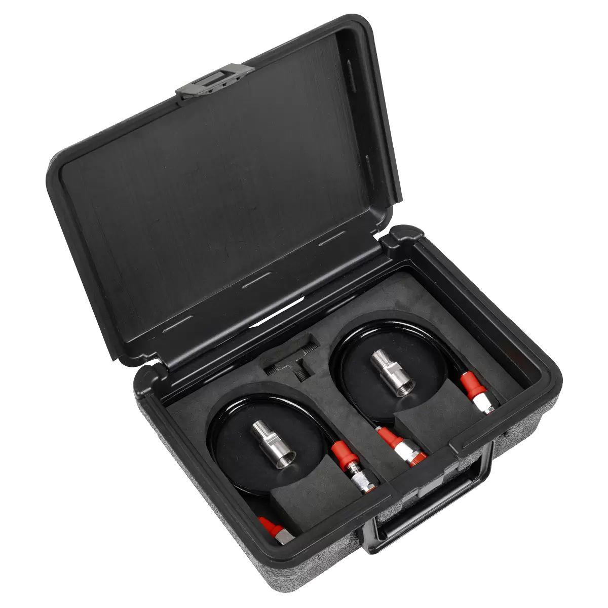 Sealey VS566 Digital Fuel Injection Pressure Test Kit for GDI Fuel Circuits 6pc