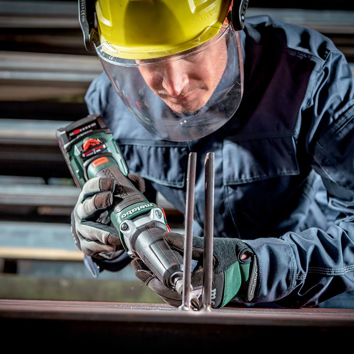 Metabo GVB 18 LTX BL 11-28 18V Brushless Die Grinder with Variable Speed & Brake with 1 x 4.0Ah Battery Charger & Bag
