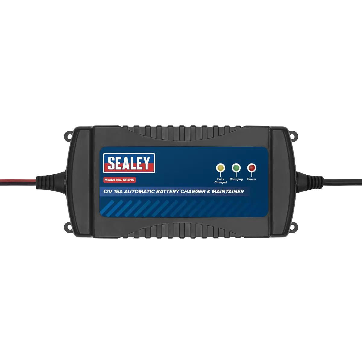 Sealey SBC15 12V Automatic Battery Charger & Maintainer 15A