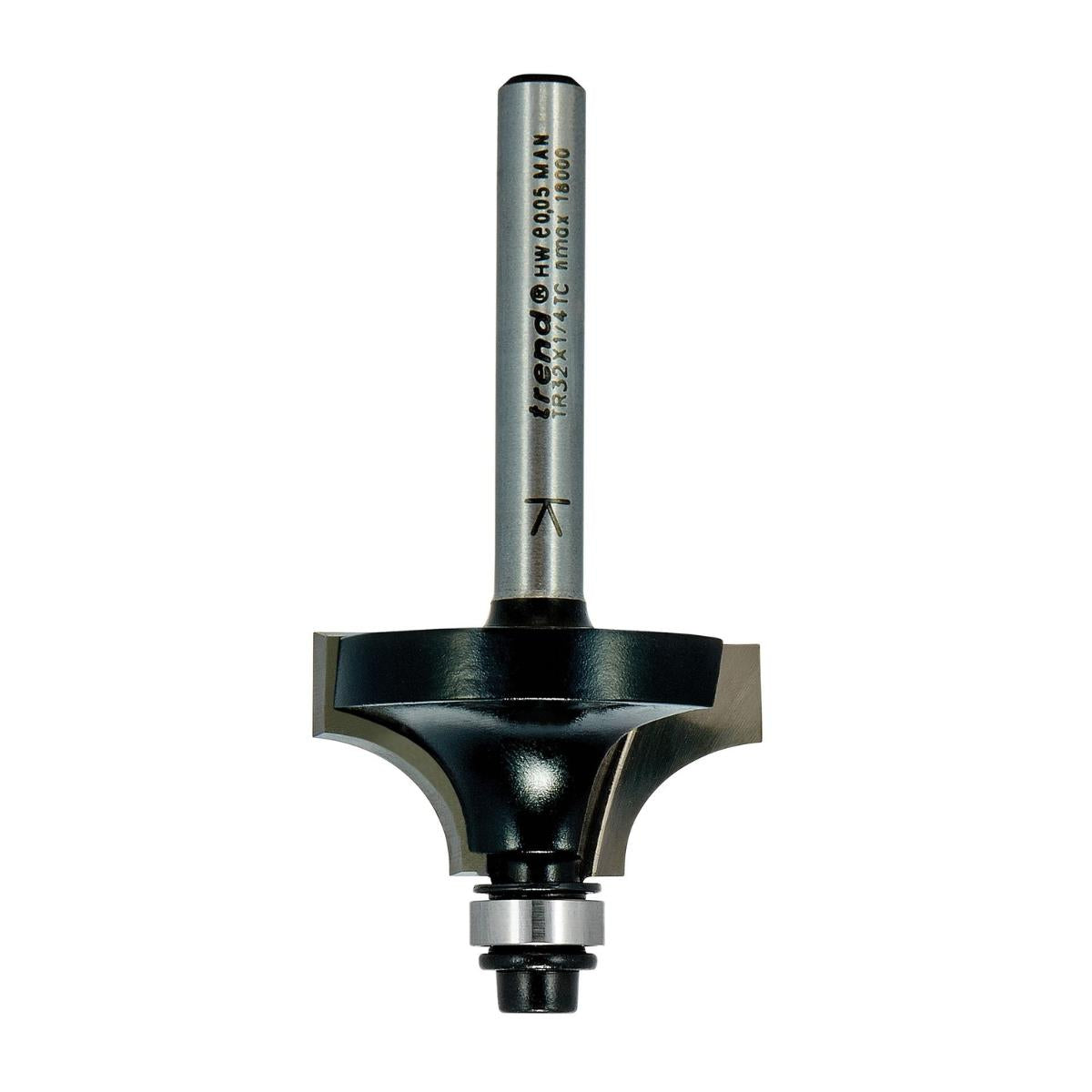 Trend TR32X1/4TC Guided Ovolo Over 9.5mm Radius