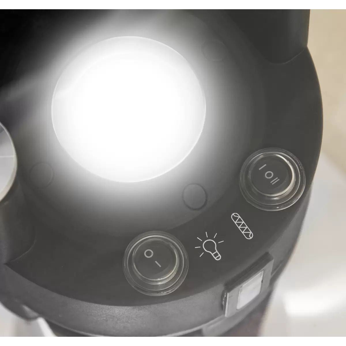 Sealey DG63 Dellonda Bistro Table with 1600W Heater Black/Stainless Steel