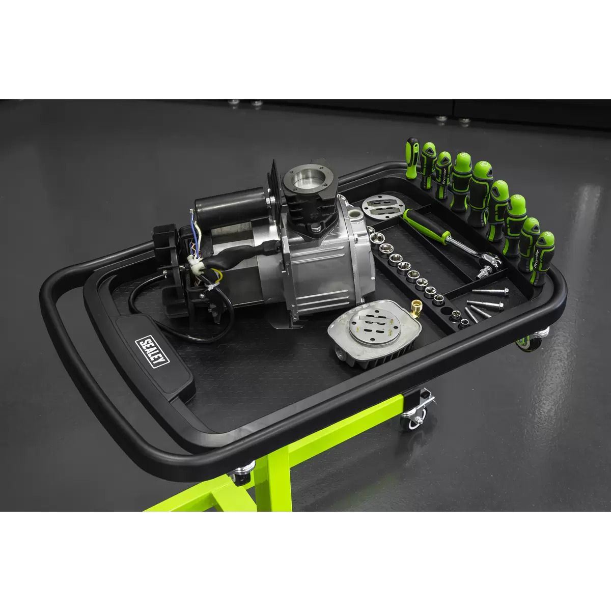 Sealey AP201 Adjustable-Height Mobile Workstation with Removable Top Tray