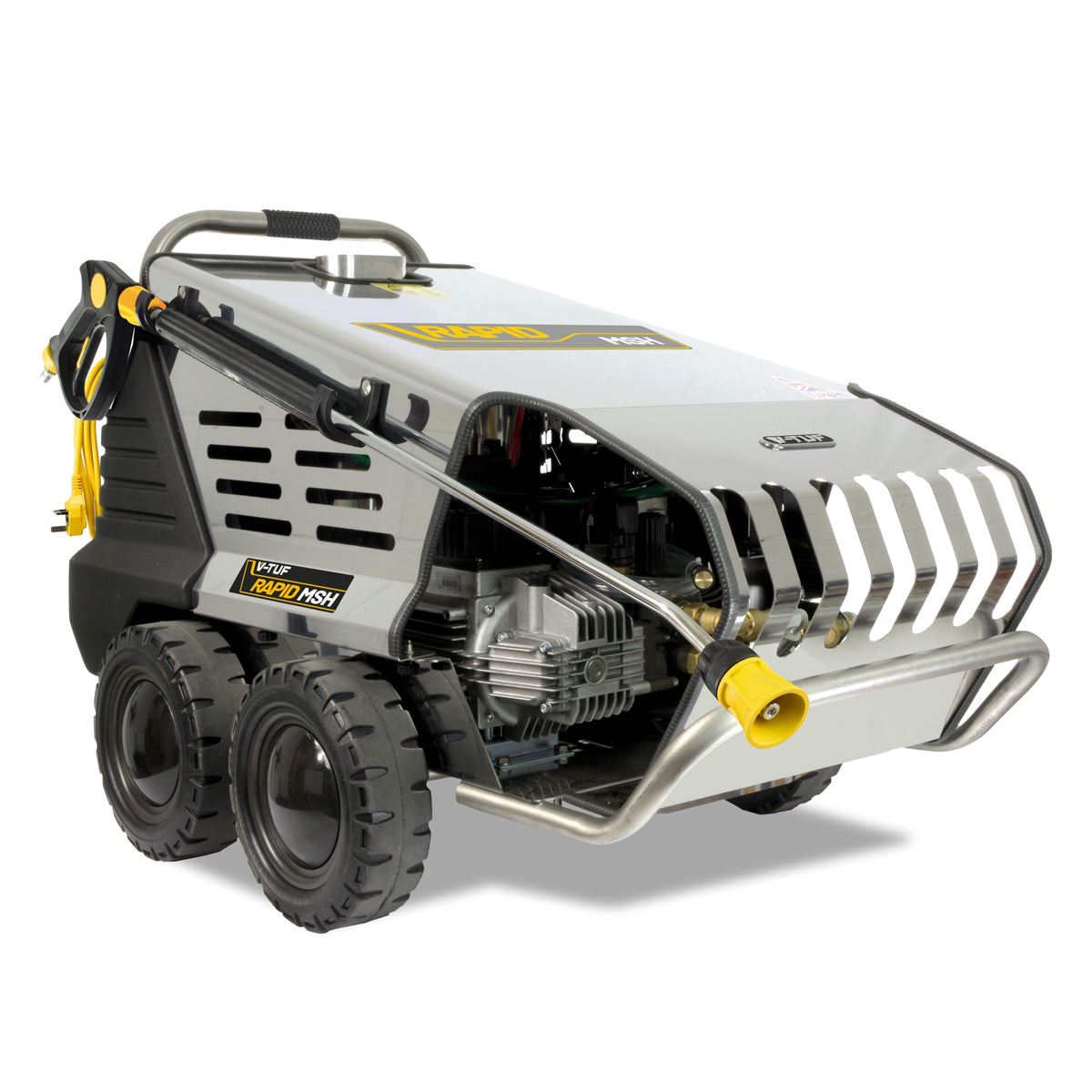 V-TUF Rapid MSH240V 9L/min Professional Hot Water Pressure Washer 120Bar & 1770psi