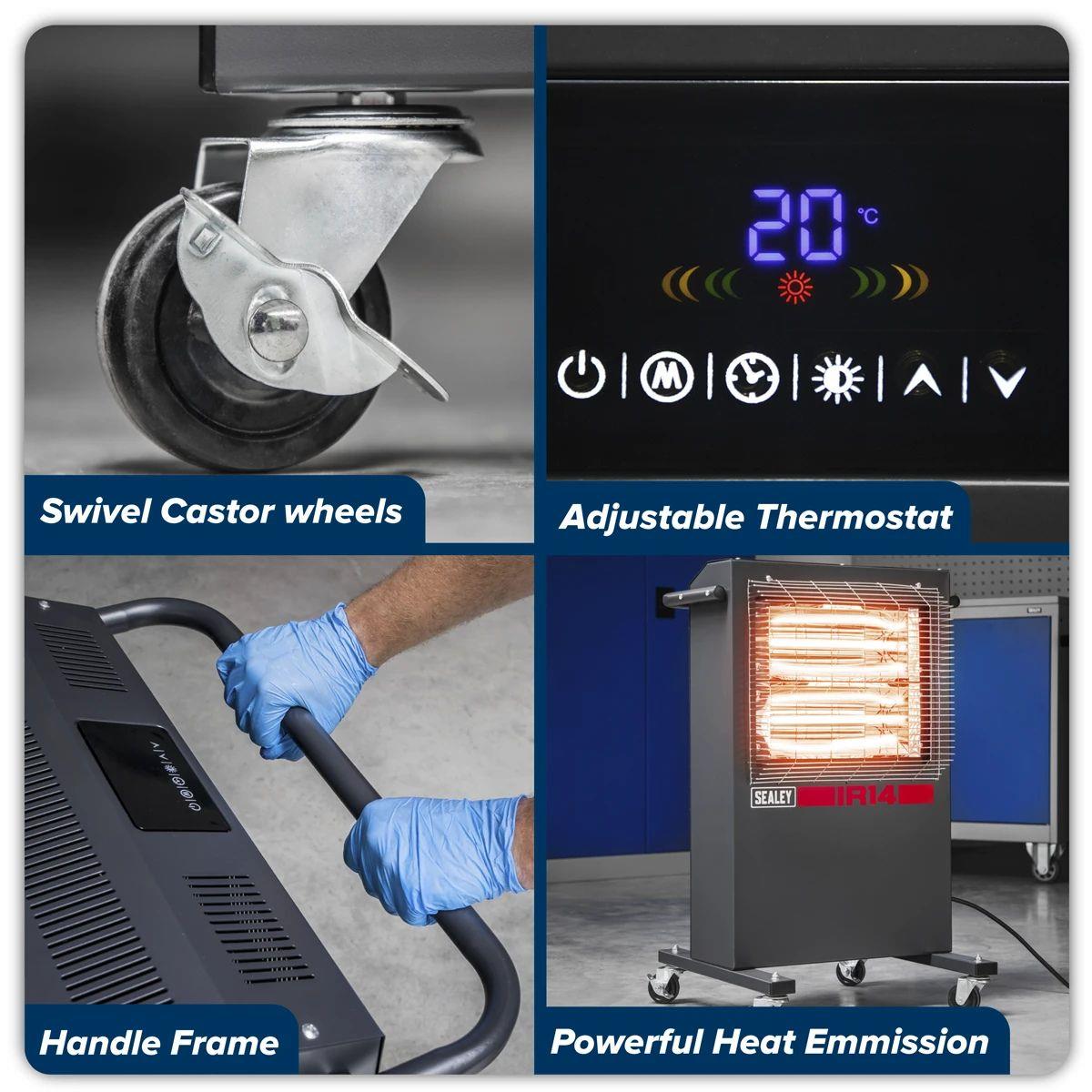 Sealey IR14 Infrared Cabinet  Heater 2.8kW/230V