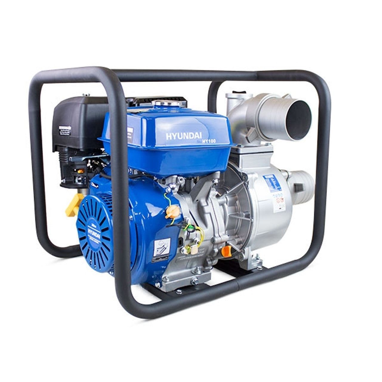 Hyundai HY100 4 inch Petrol Clean Water Pump, 20m Total Head, 7m Lift, 1250L/min Flow Rate