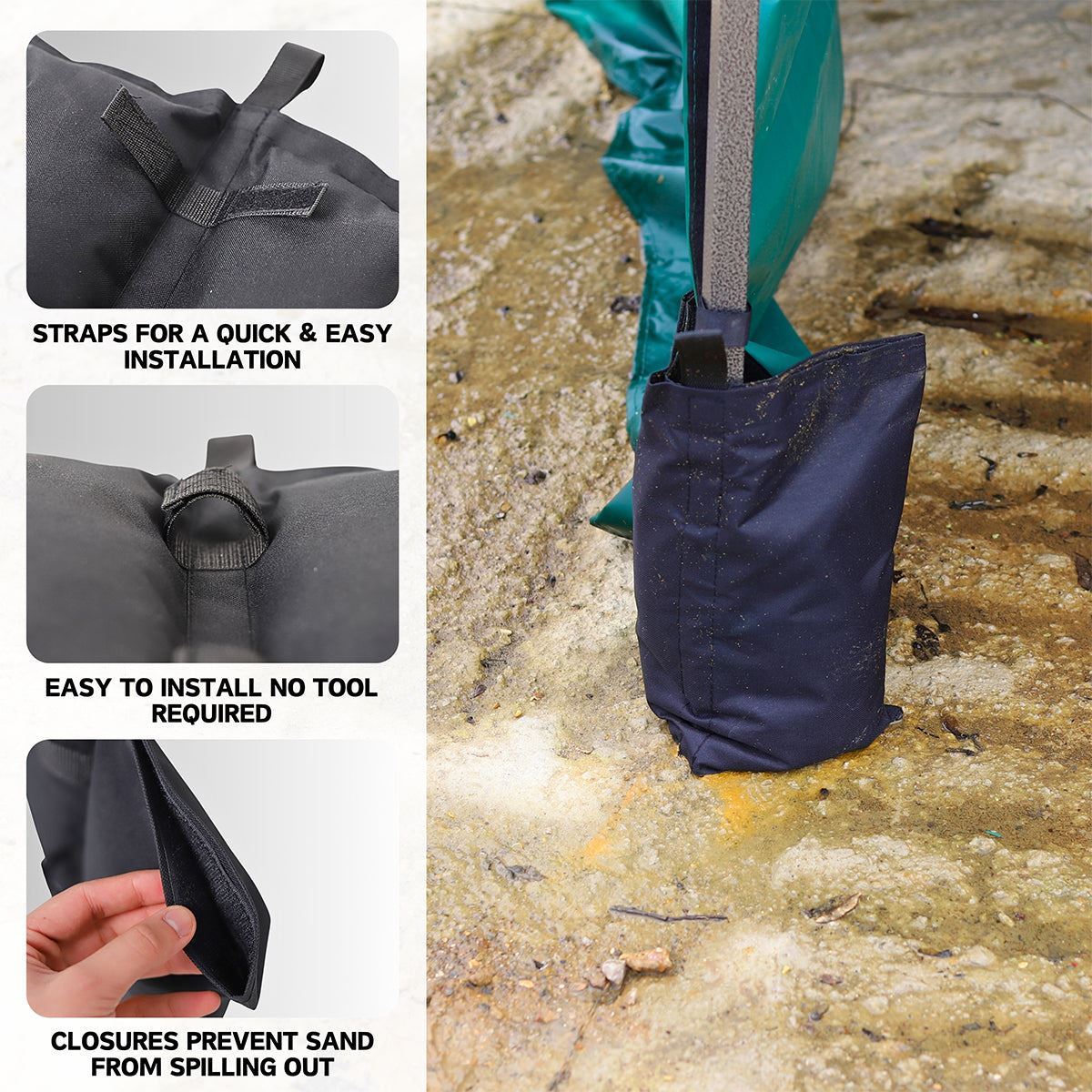 Excel Garden Gazebo Sand Bag Heavy-Duty Industrial Grad for Canopy, Tent, Umbrella & Trampolines