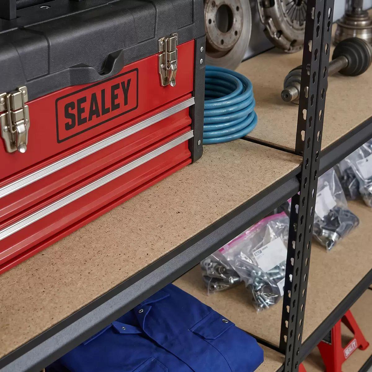 Sealey AP1200RCOMBO1 Racking Unit with 5 Shelves 220kg Capacity Per Level Set of 3