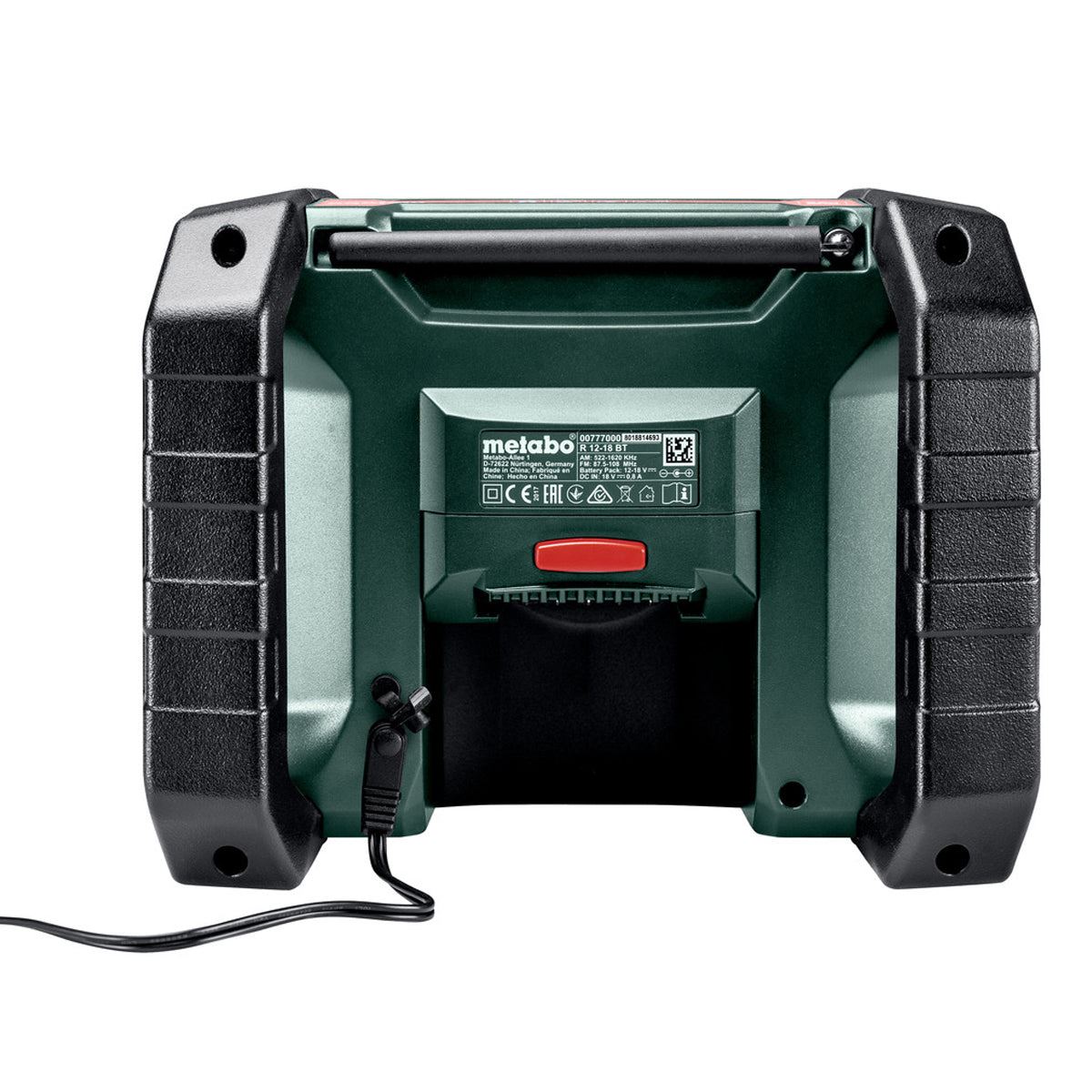 Metabo R 12-18 DAB+ BT 18V Worksite Radio With 1 x 5.5Ah Battery & Charger