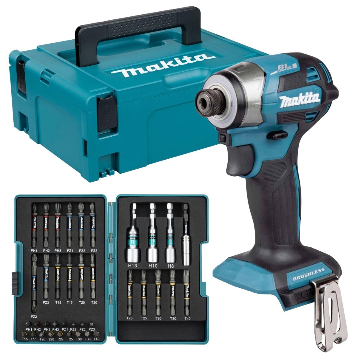 Makita DTD173ZJX2 18V LXT Brushless Impact Driver With 38 Piece Impact Premier Torsion Bit Set & Case