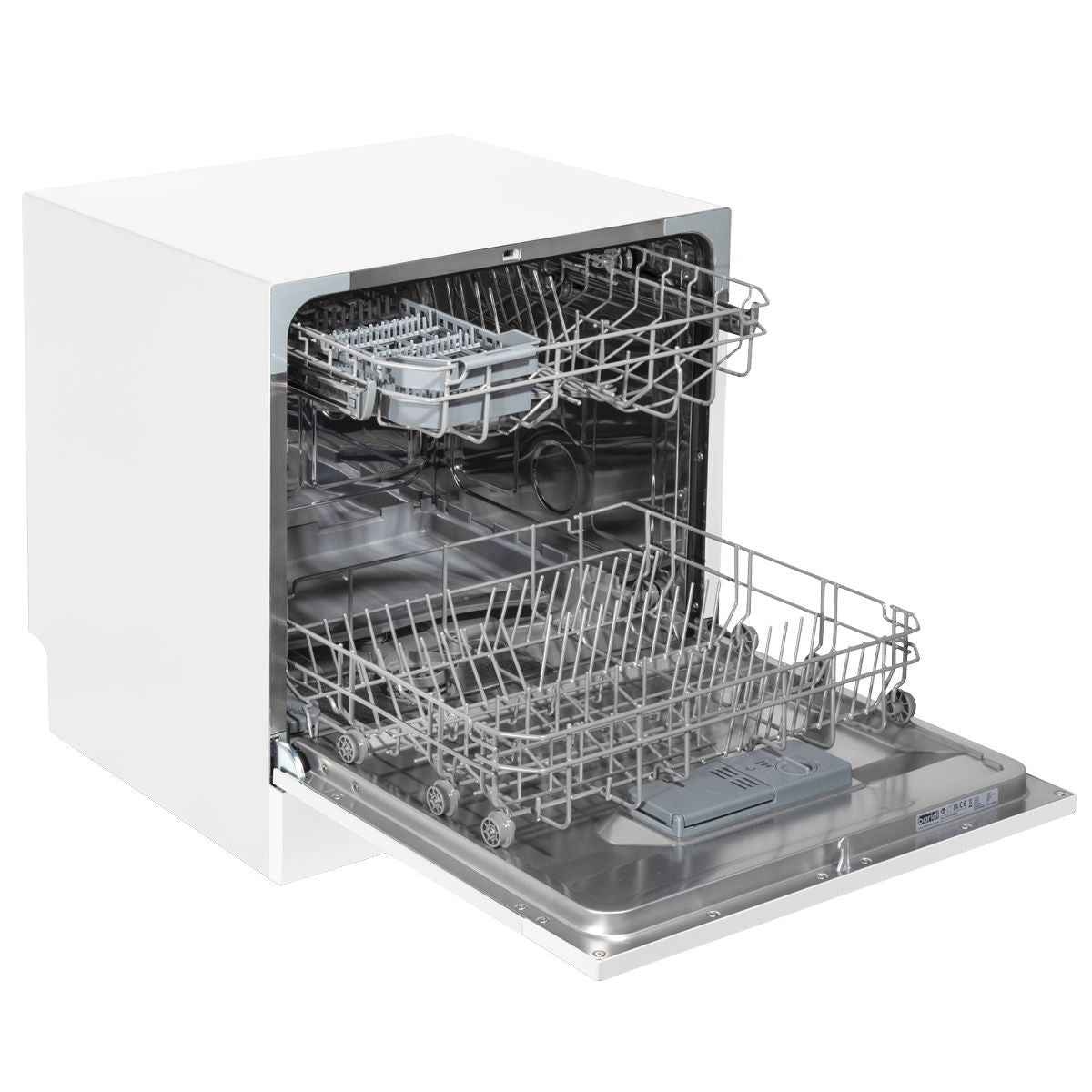 Sealey DH86 Baridi Tabletop Dishwasher 6 Place Settings 8L Capacity White 230V