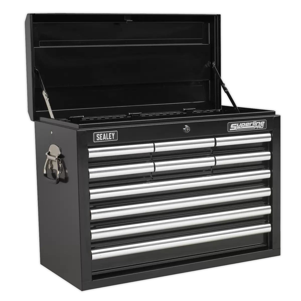 Sealey AP33109BCOMBO 10 Drawer Top chest with 140pc Tool Kit Black