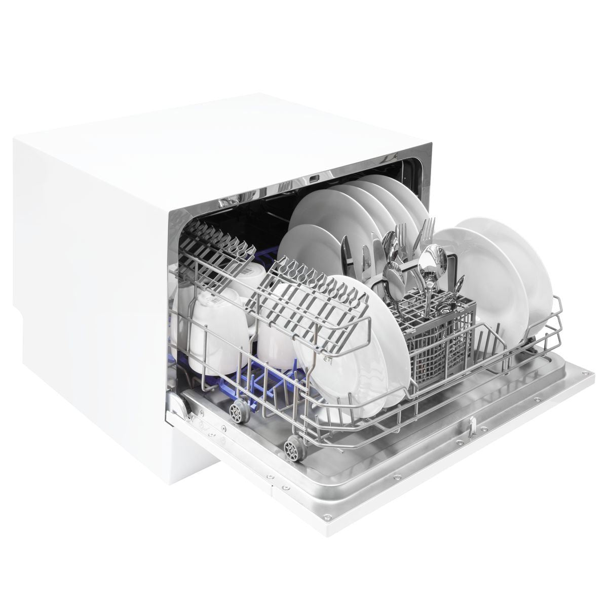 Sealey DH83 Baridi Tabletop Dishwasher 6 Place Settings 6.5L Capacity White 230V